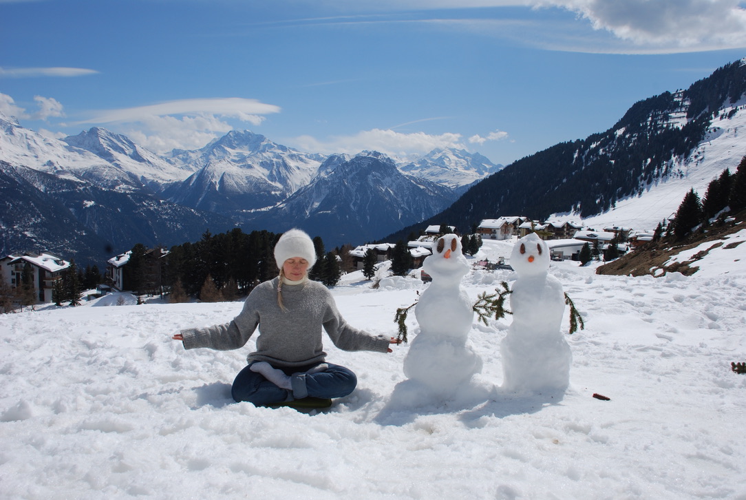 Inmitten hoher Berge im Wallis